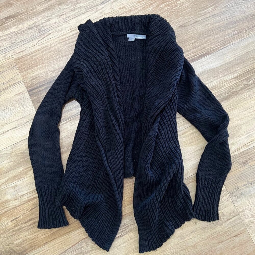 360 Cashmere Chunky Loose Knit Cardigan Sweater XS Eileen Fisher Paige Rails
